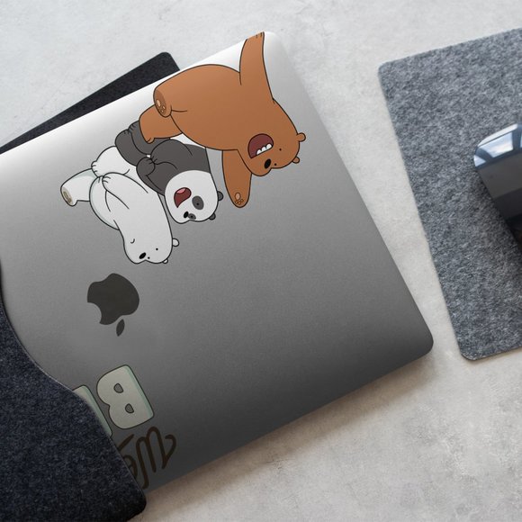 Cartoon We Bare Bears case for apple MacBook All Generations Air Pro - Picture 5 of 7